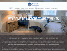 Tablet Screenshot of lakecrestravine.com